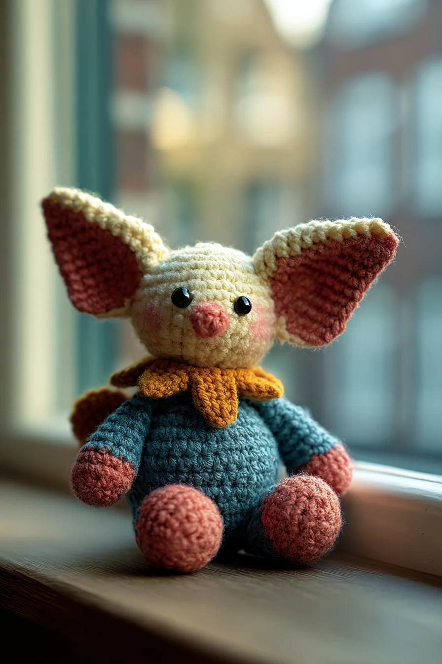 Adorable Amigurumi Creature Pattern — Crochet Toy with Big Ears (Worsted)