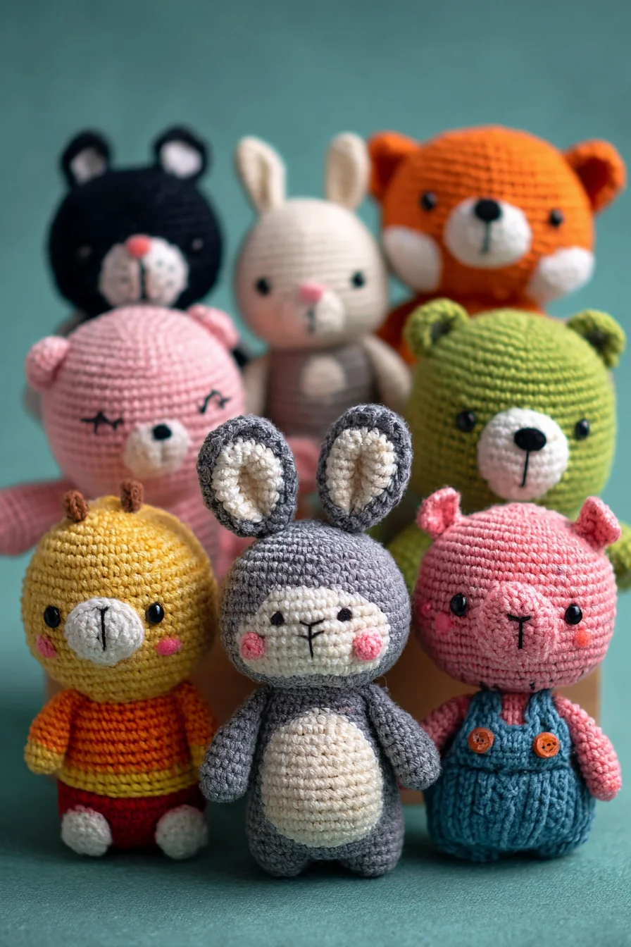 Amigurumi Animal Friends Crochet Pattern — Small Plush Toy Set
