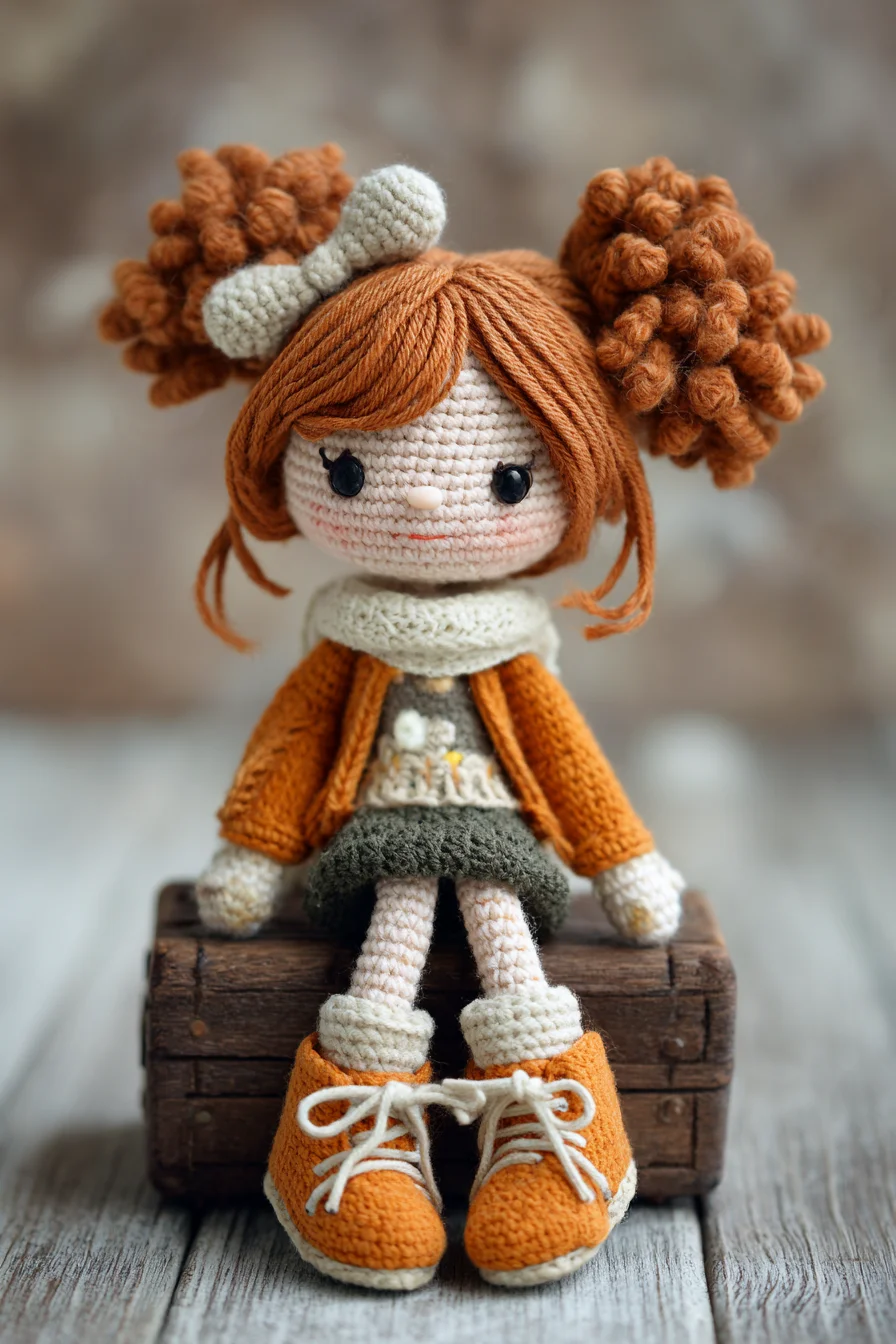Amigurumi Autumn Girl Crochet Doll — Cute Handcrafted Doll Pattern