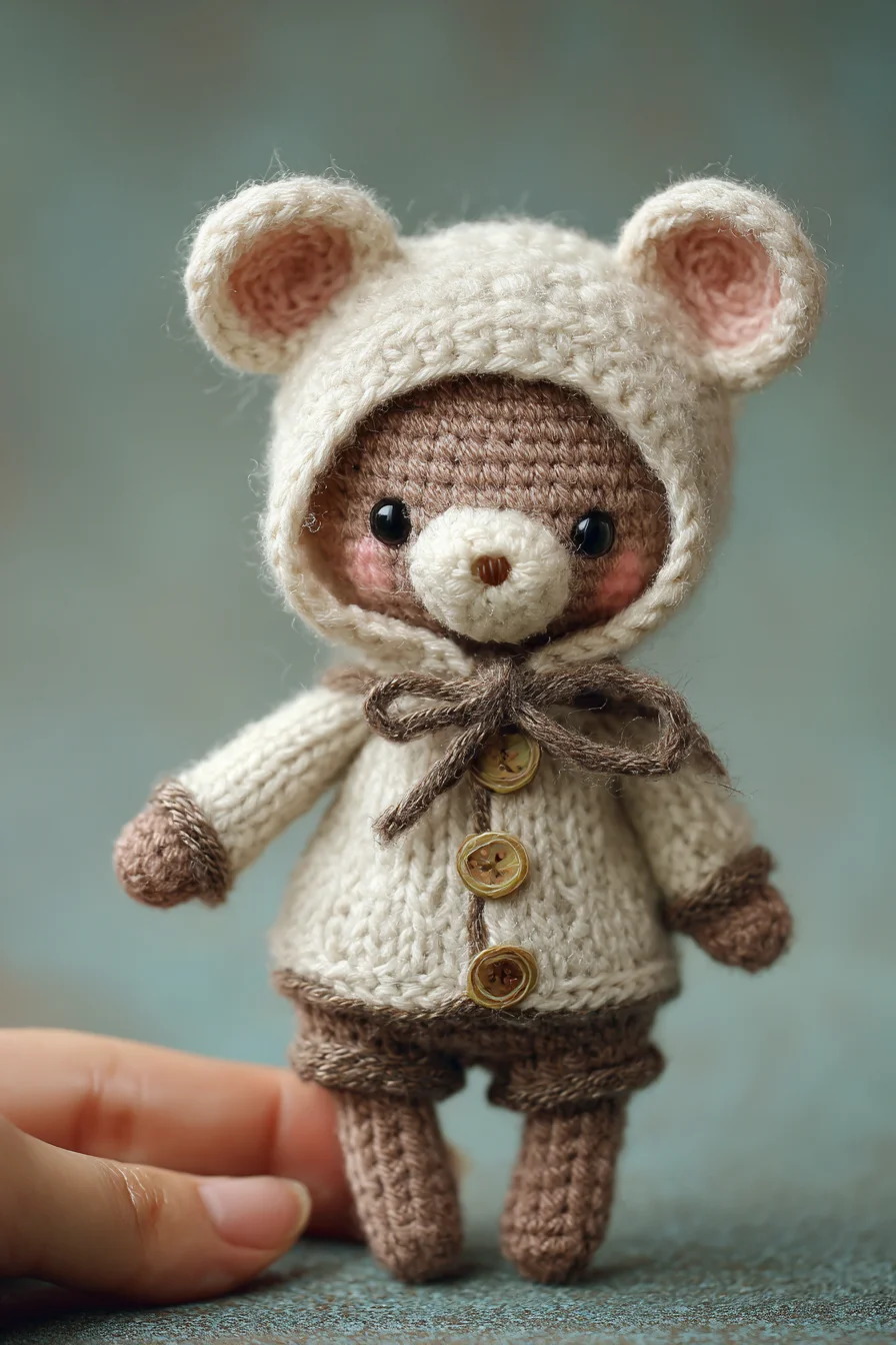 Amigurumi Bear Doll Crochet Pattern — Small Cute Crochet Toy