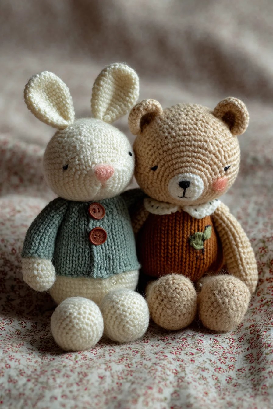 Amigurumi Bunny & Bear Crochet Pattern — Cute Plush Toy, Easy-Intermediate