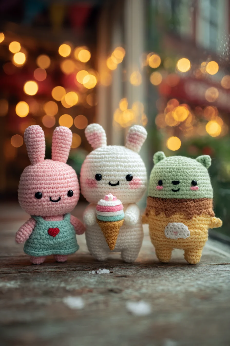 Amigurumi Bunny & Bear Trio Crochet Pattern — Cute Soft Toy Tutorial
