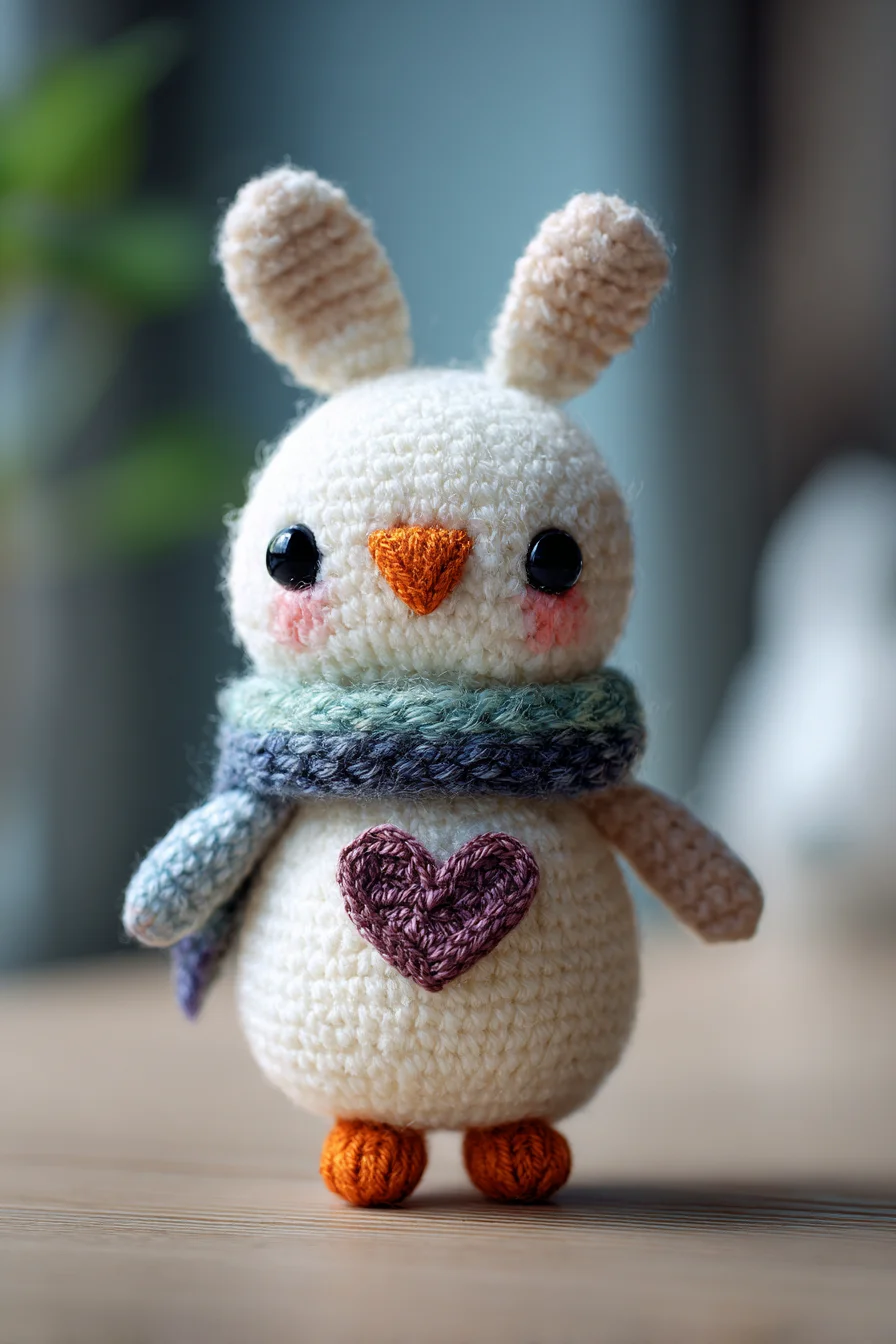 Amigurumi Bunny-Chick Crochet Pattern — Mini Heart Amigurumi