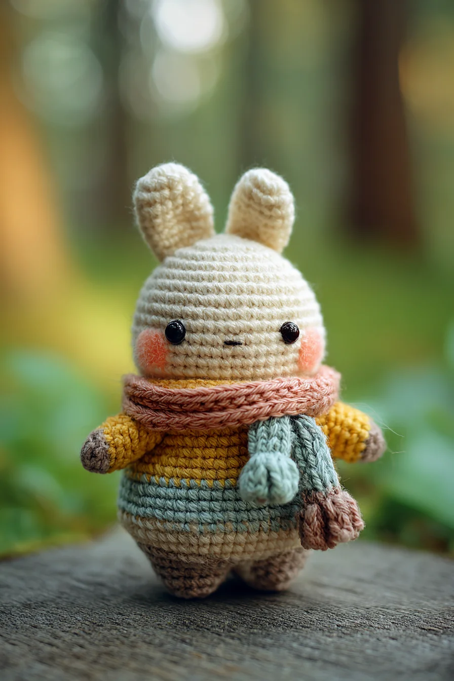 Amigurumi Bunny Crochet Pattern — Cute Bunny with Scarf (Easy–Intermediate)