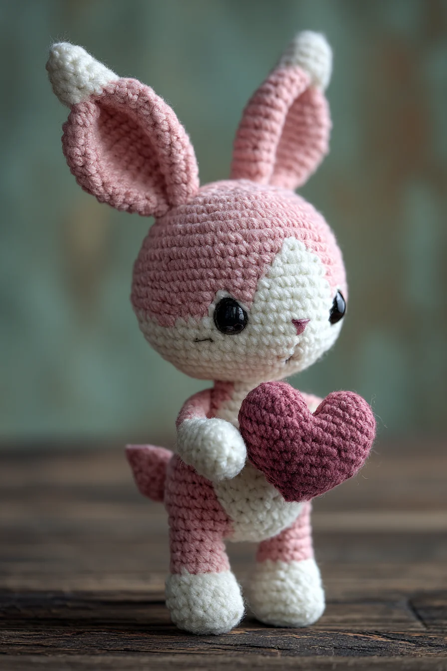 Amigurumi Bunny Crochet Pattern — Heart-Holding Cute Plush Toy