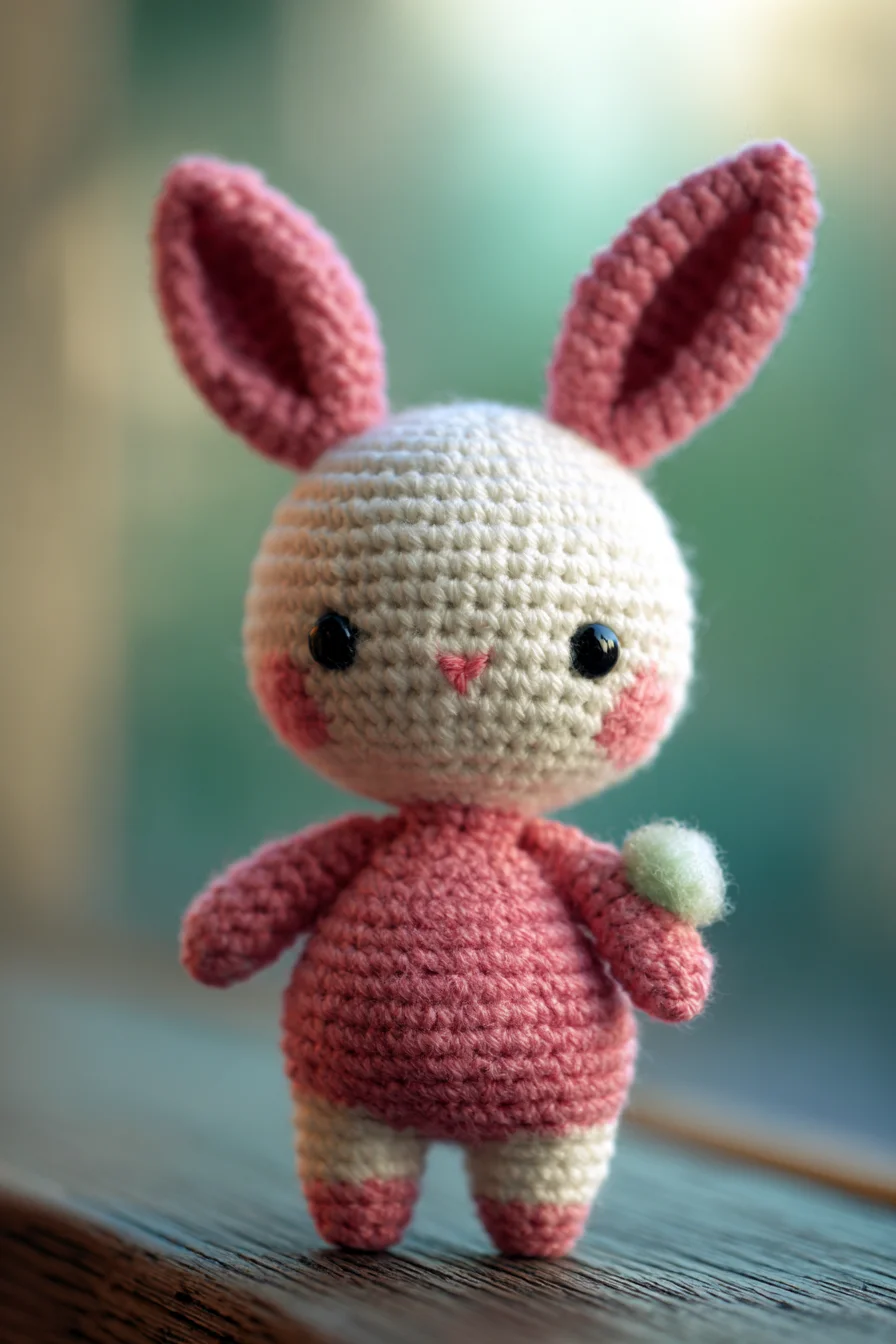 Amigurumi Bunny Crochet Pattern — Pink & Cream Amigurumi