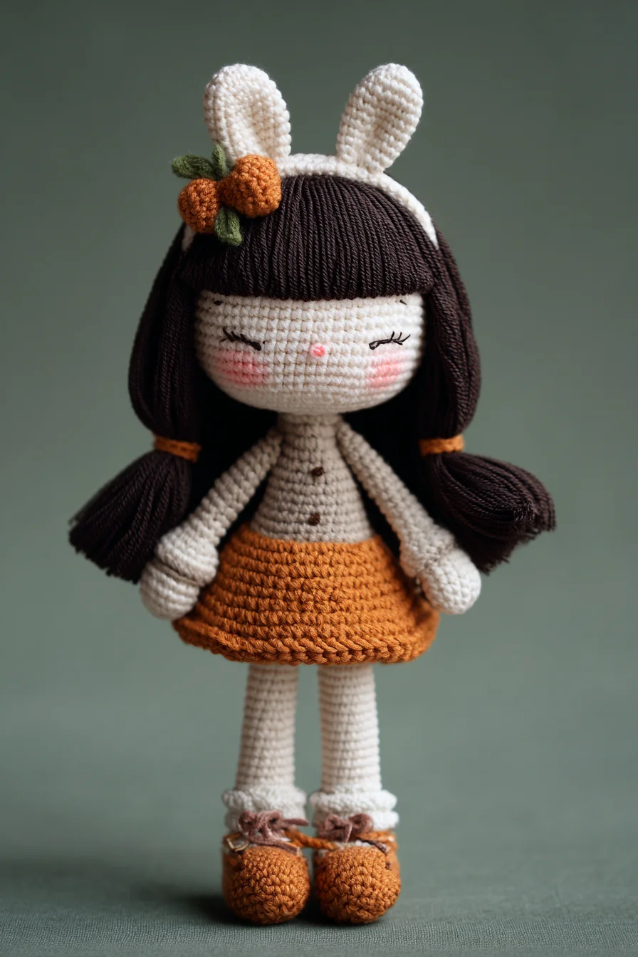Amigurumi Bunny-Ears Crochet Doll — Cute Amigurumi Doll Pattern