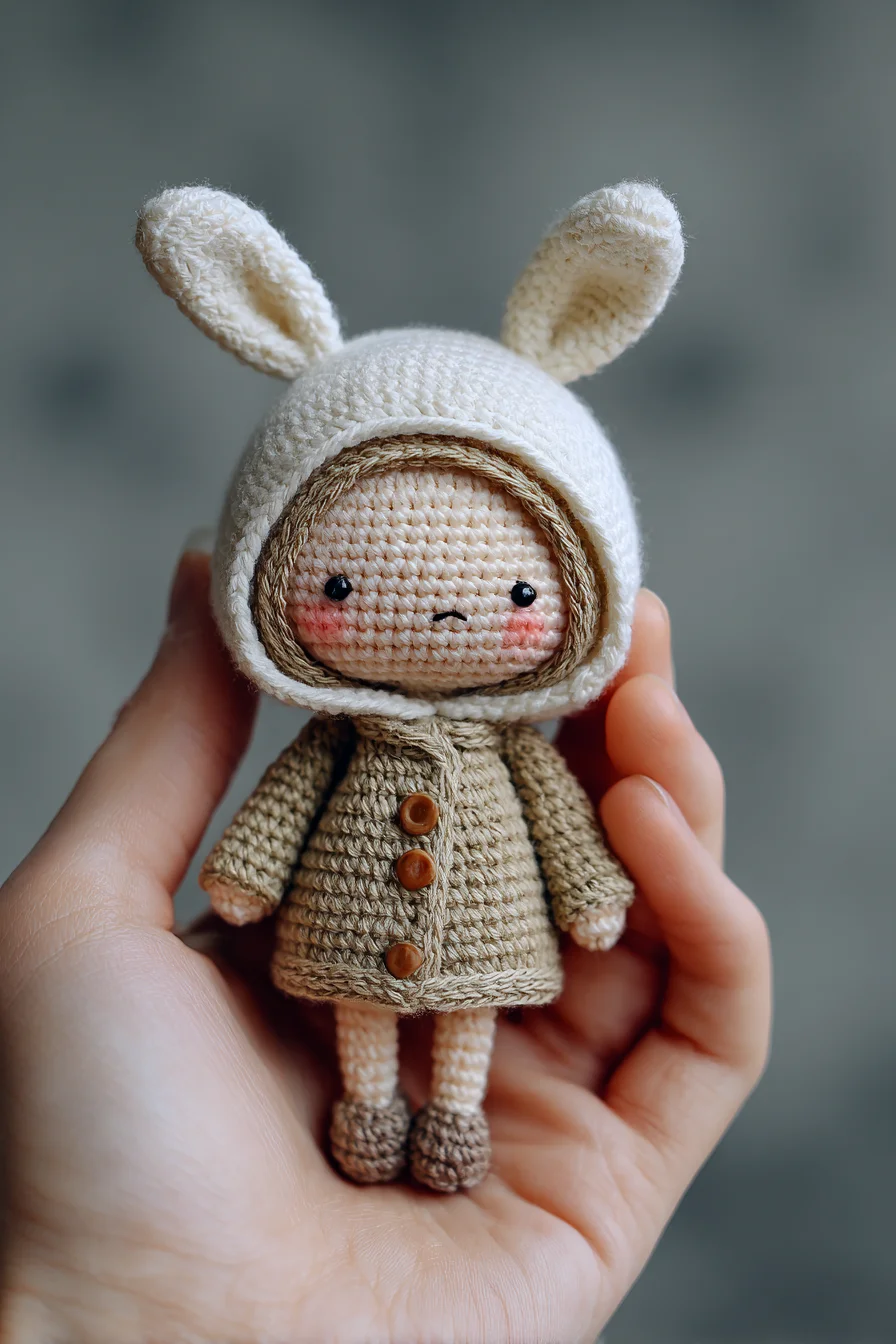 Amigurumi Bunny-Hood Crochet Doll — Small Cute Amigurumi Pattern