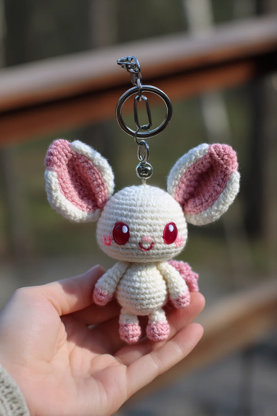 ## Amigurumi Bunny Keychain — Crochet Mini Plush Pattern