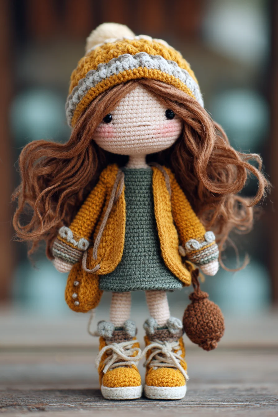 Amigurumi Cozy Autumn Girl Doll — Crochet Doll Pattern with Hat & Jacket
