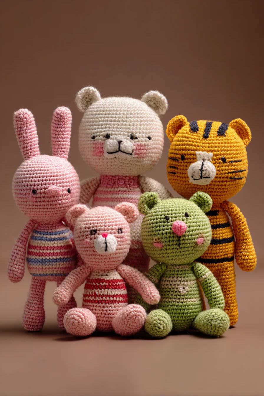 Amigurumi Crochet Animal Dolls — Easy-to-Intermediate Plush Patterns