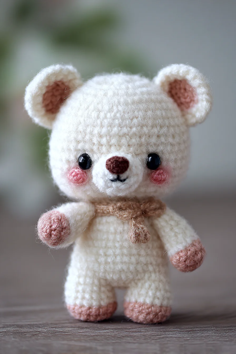 Amigurumi Crochet Bear — Cute Tiny Bear Pattern (DK yarn, small hook)