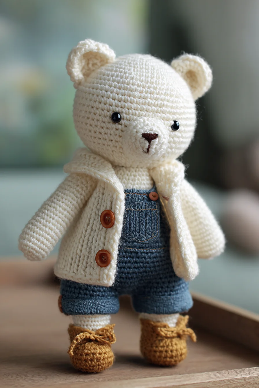 Amigurumi Crochet Bear with Jacket & Overalls — Pattern Tips