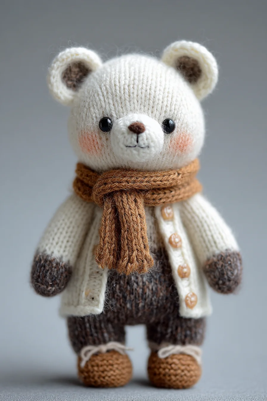 Amigurumi Crochet Bear with Scarf — Cute Plush Toy Pattern