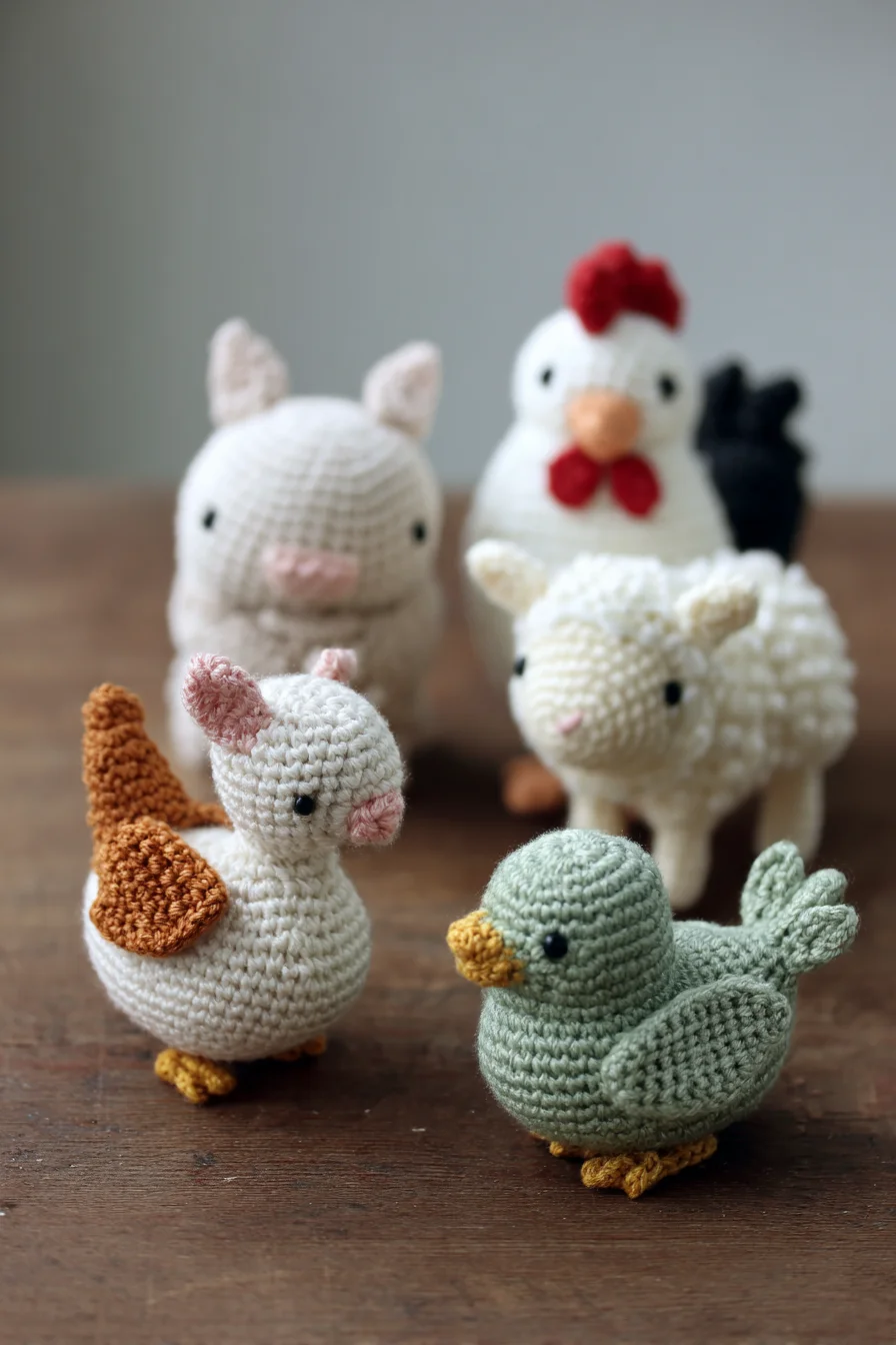 ## Amigurumi Crochet Birds & Farm Animals
