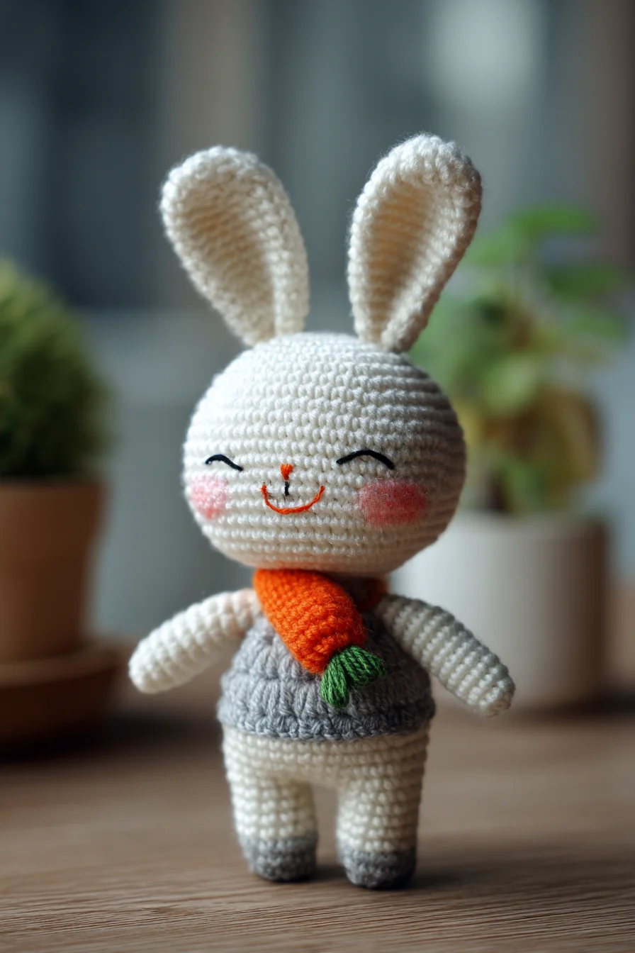 Amigurumi Crochet Bunny Doll — Cute Carrot Accessory Pattern