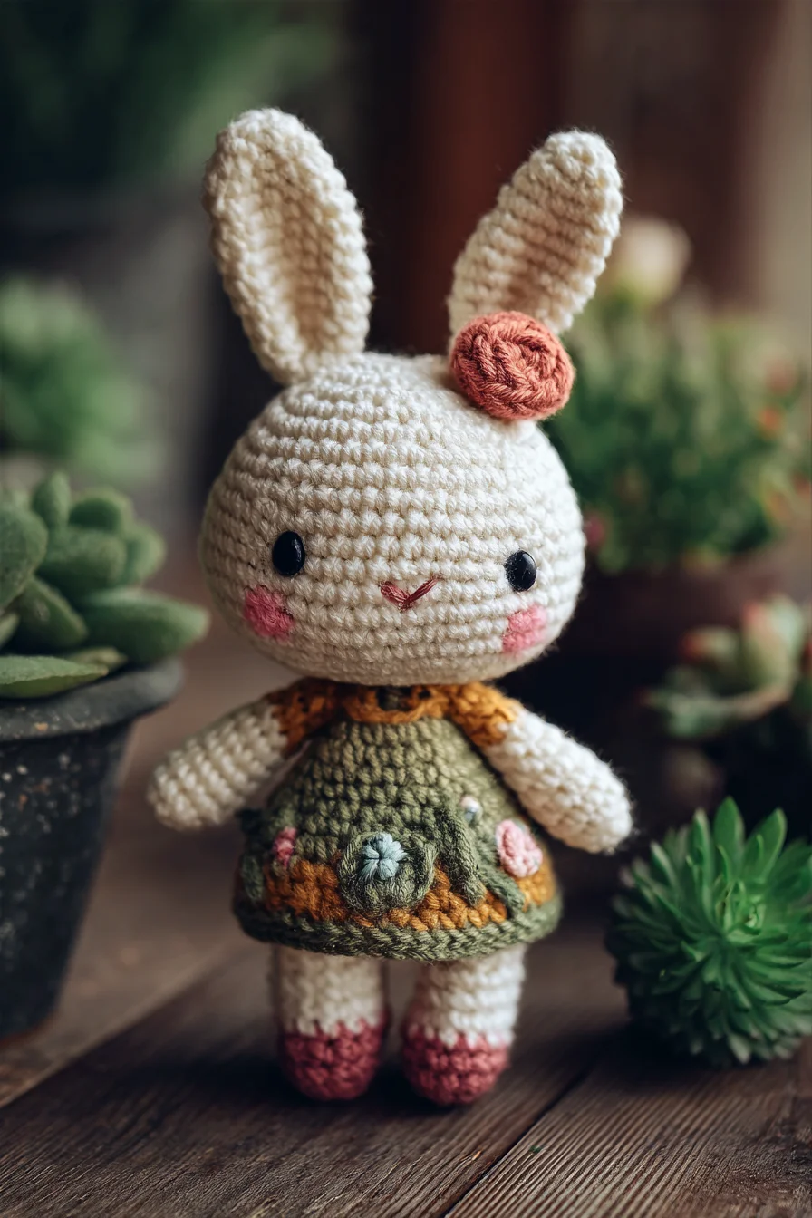 Amigurumi Crochet Bunny Doll — Cute Handheld Bunny Pattern