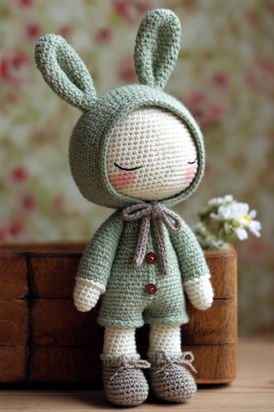 Amigurumi Crochet Bunny Doll — Hooded Baby Doll Pattern