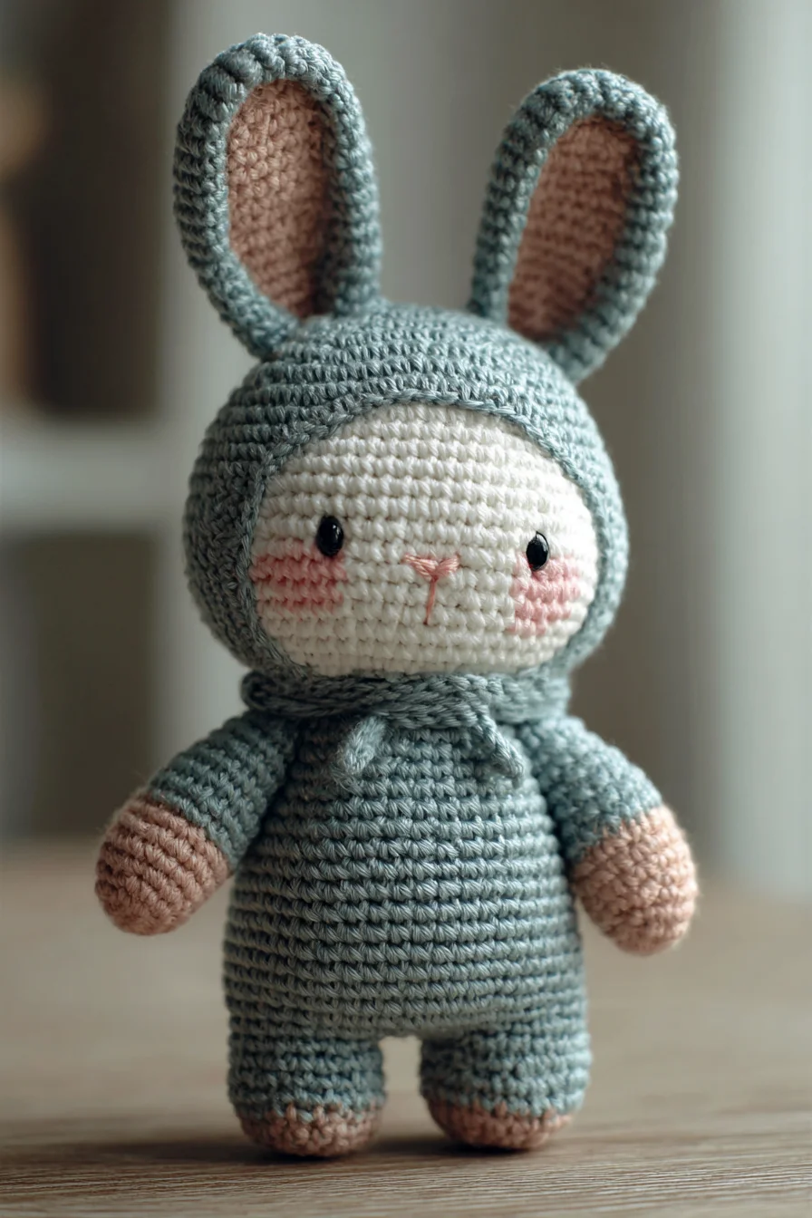 Amigurumi Crochet Bunny Doll — Hooded Cute Plush Toy Pattern