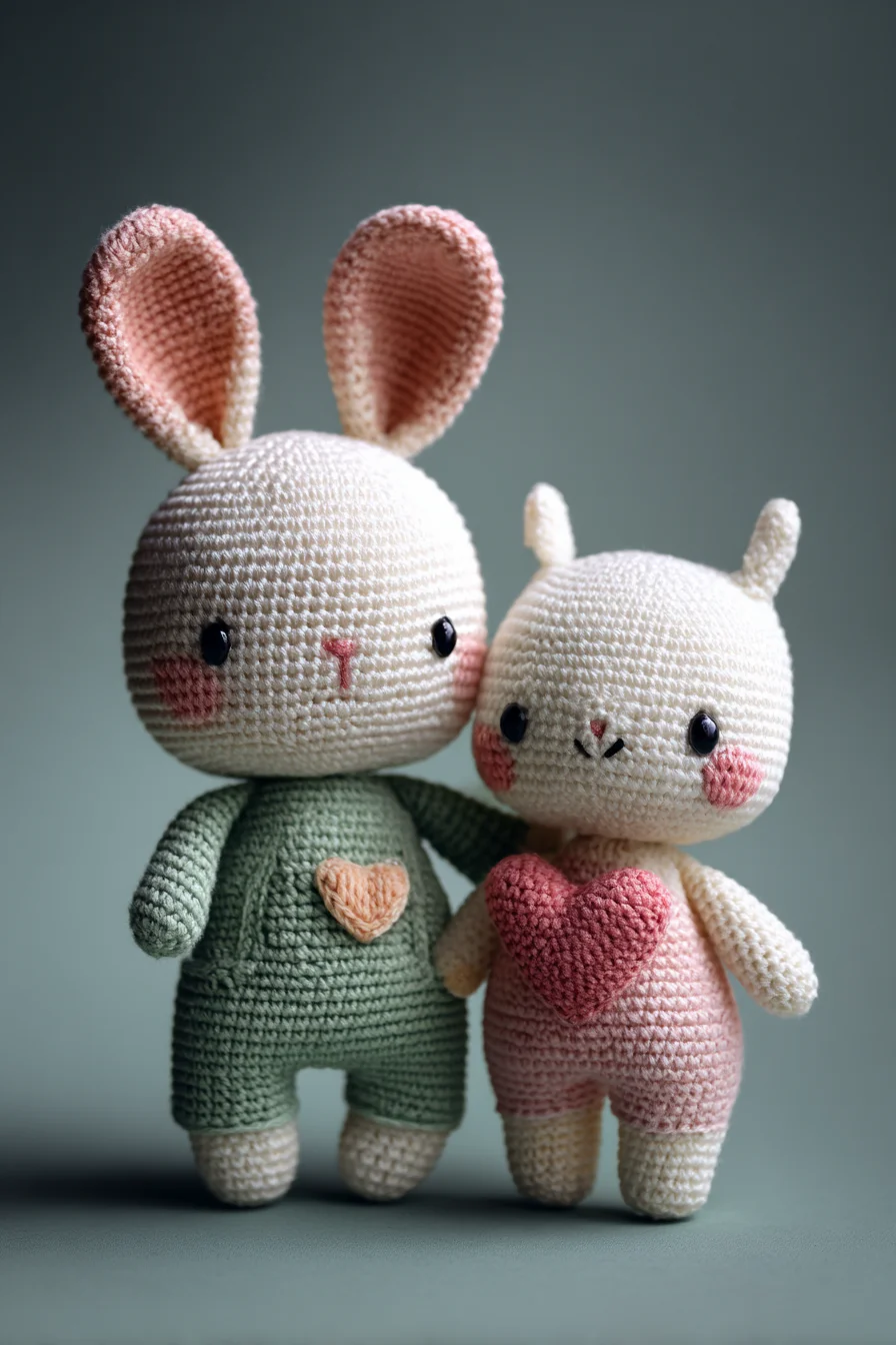 Amigurumi Crochet Bunny Duo — Easy-to-Intermediate Plush Rabbit Pattern