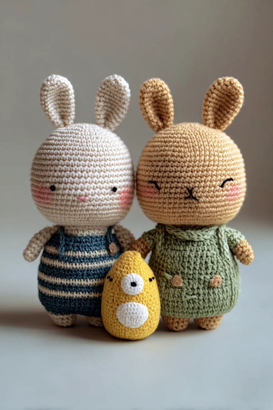 Amigurumi Crochet Bunny Duo Pattern — Cute Bunny & Mini Egg Plush