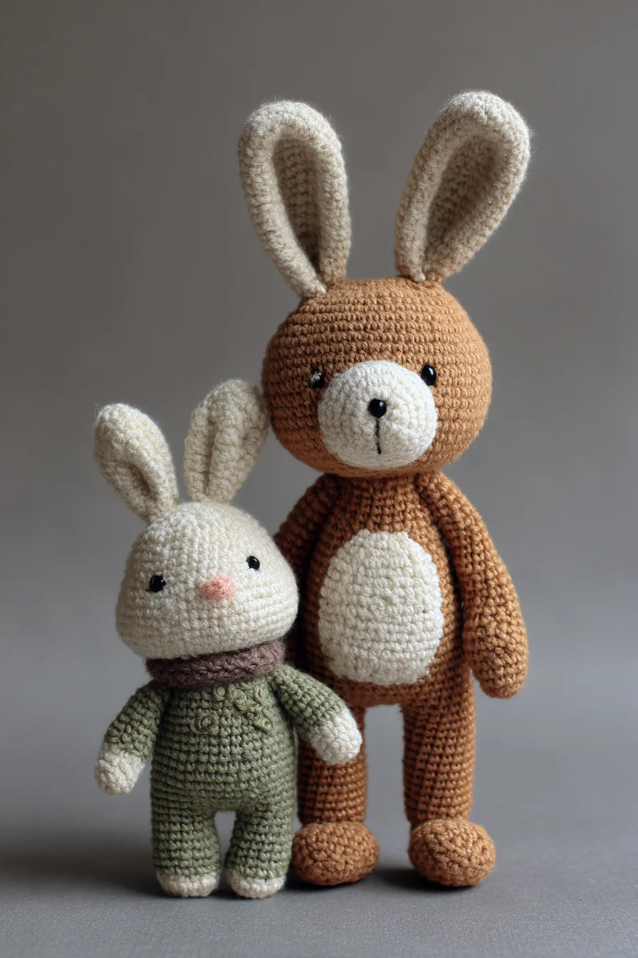 Amigurumi Crochet Bunny Duo Pattern — Easy–Intermediate Bunny Tutorial