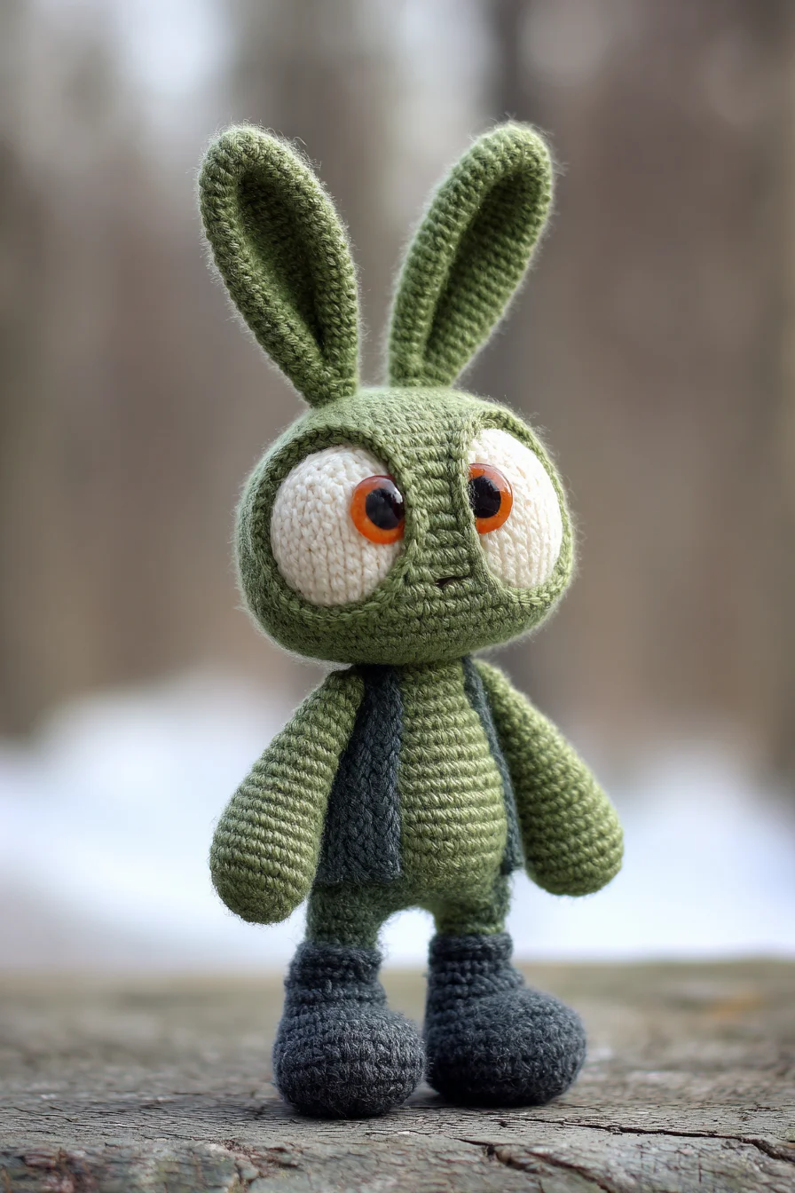 Amigurumi Crochet Bunny — Green Bunny Doll Pattern (Easy–Intermediate)