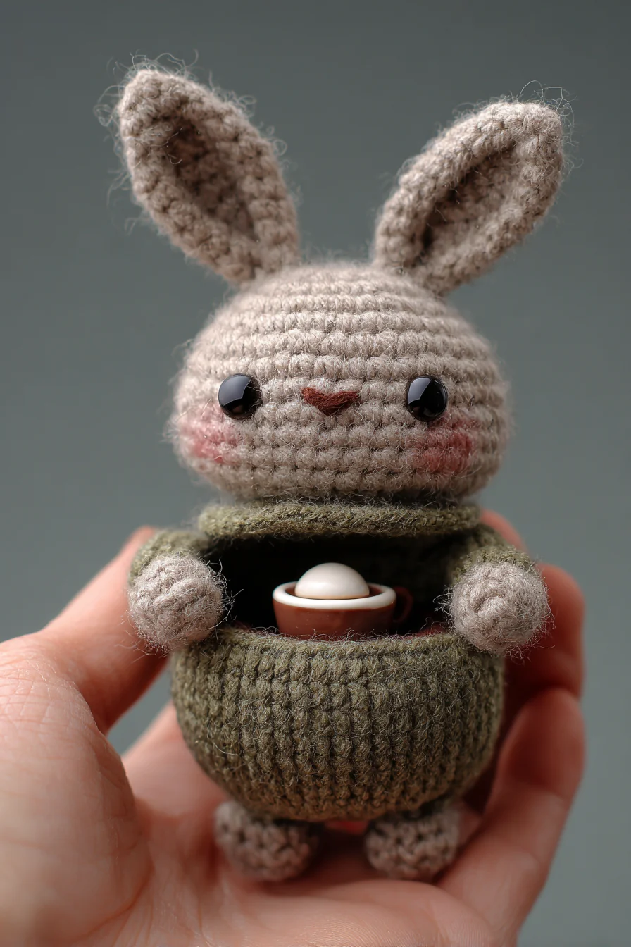 Amigurumi Crochet Bunny Hatch Box — Mini Cute Crochet Toy Pattern