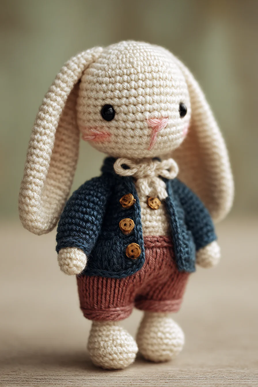 Amigurumi Crochet Bunny in Clothes - Easy-to-Intermediate Soft Toy Pattern