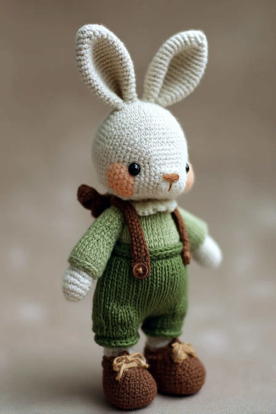 Amigurumi Crochet Bunny in Overalls — Cute Soft Toy Pattern