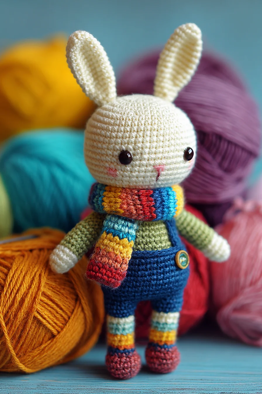 Amigurumi Crochet Bunny in Overalls — Easy-to-Intermediate Amigurumi Pattern