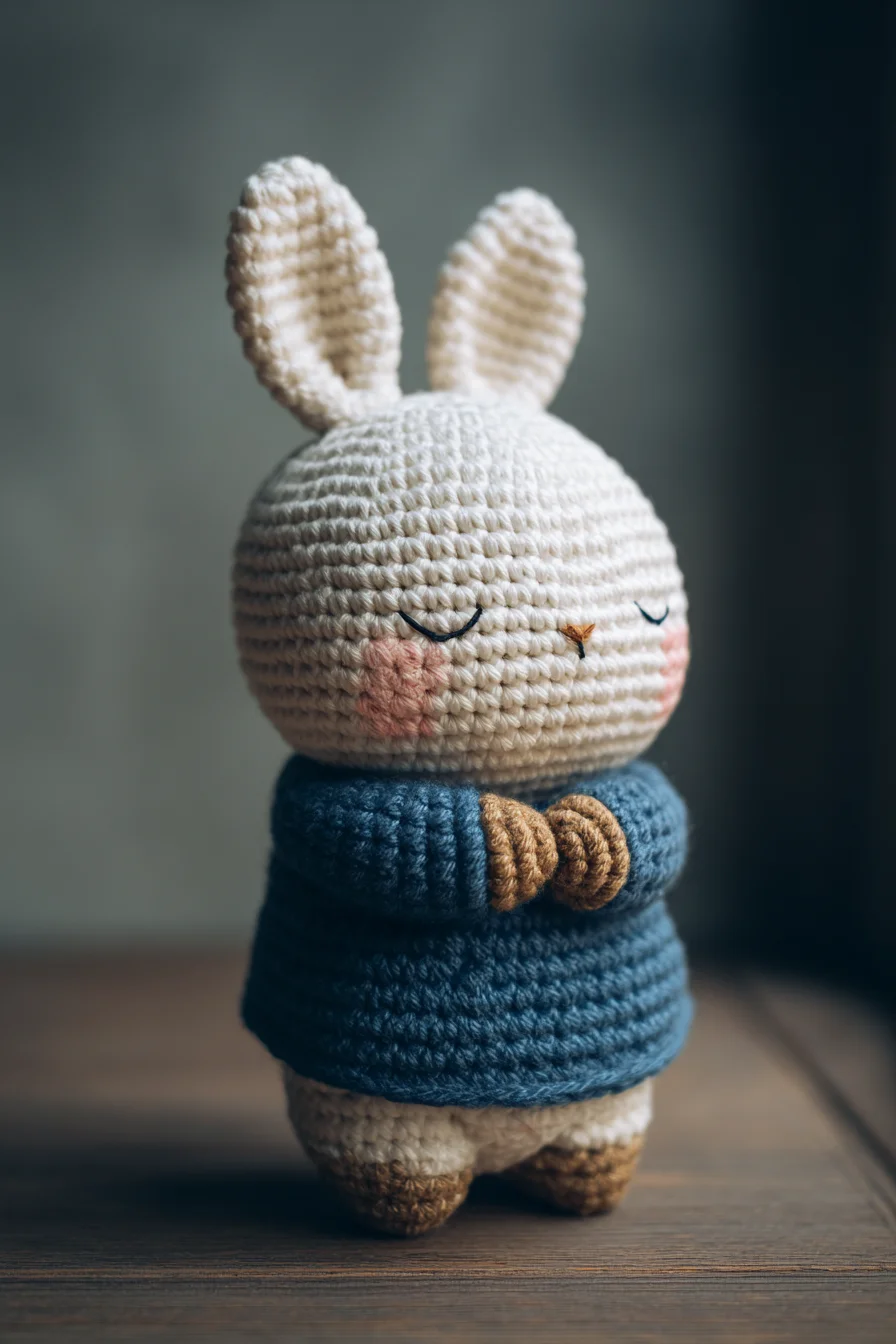 Amigurumi Crochet Bunny in Sweater — Easy to Intermediate Pattern