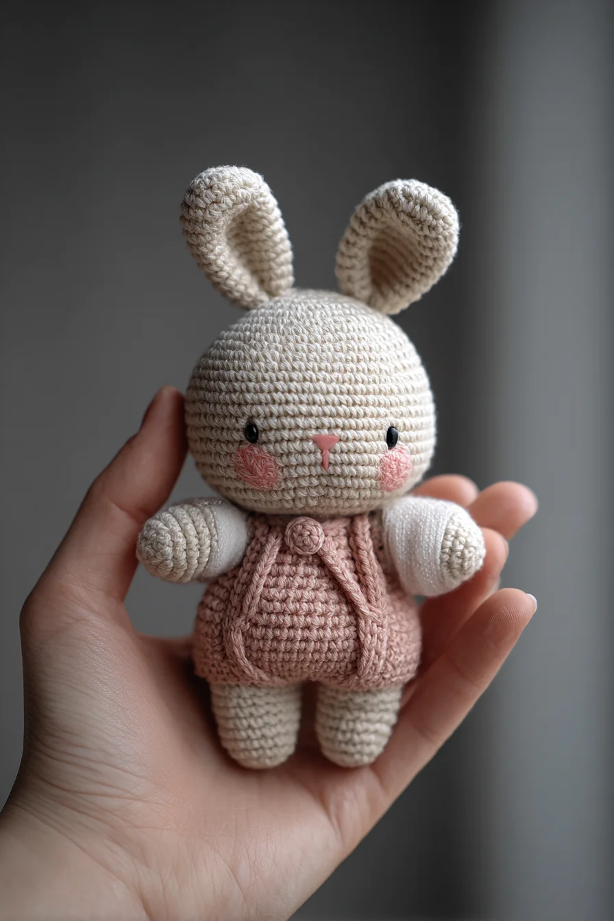 Amigurumi Crochet Bunny — Mini Handheld Bunny Doll Pattern