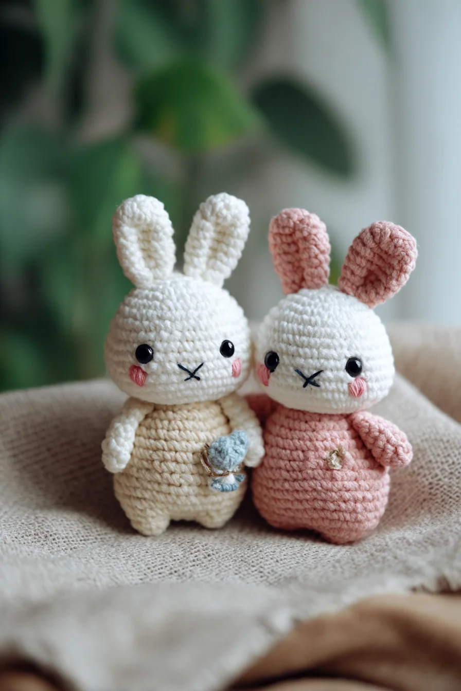 Amigurumi Crochet Bunny Pair — Cute Mini Plush Rabbit Pattern