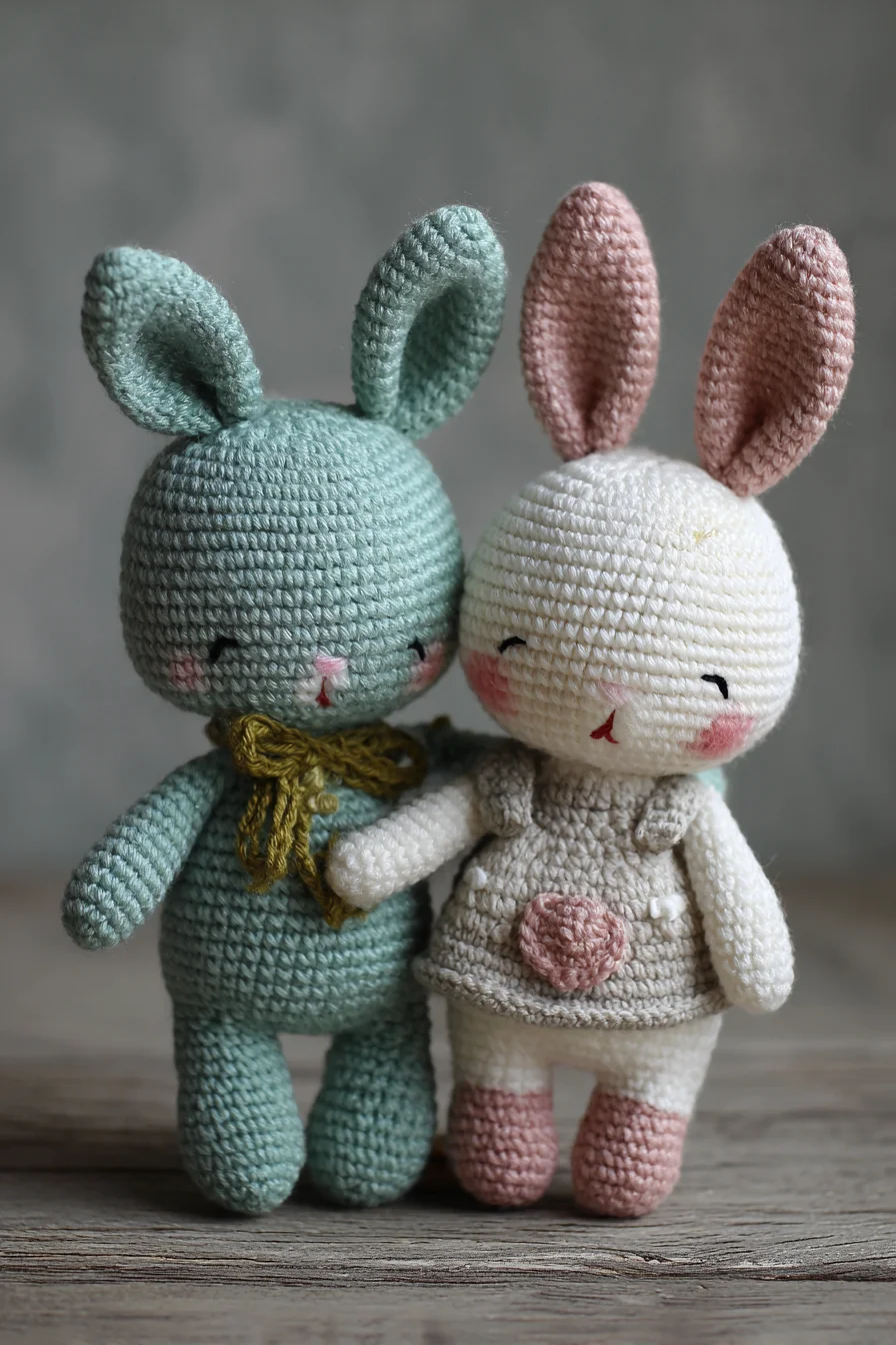 ## Amigurumi Crochet Bunny Pair — Soft Toy Pattern