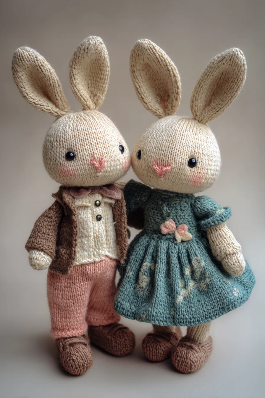 Amigurumi Crochet Bunny Pair — Soft Toy Rabbit Pattern