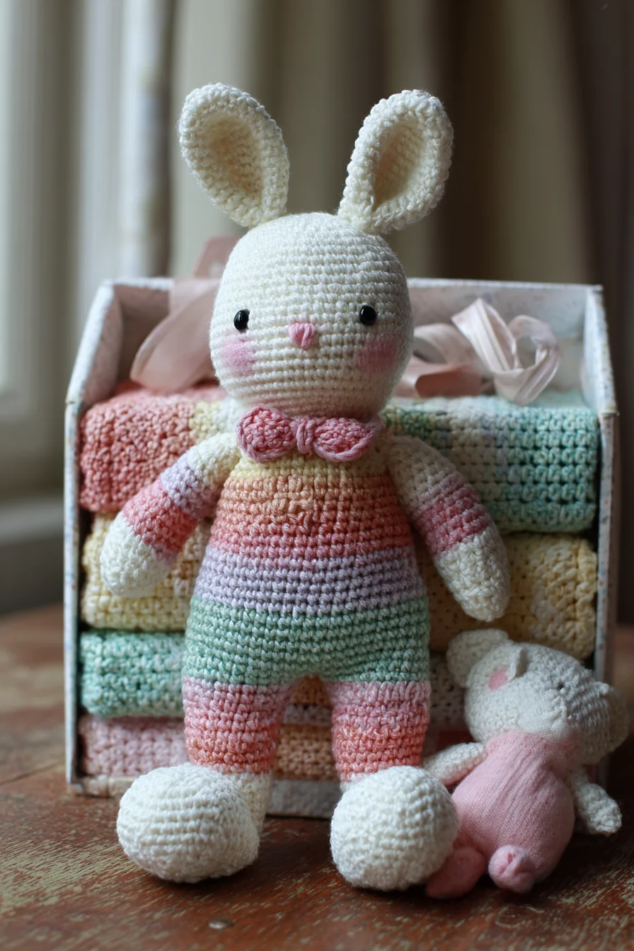Amigurumi Crochet Bunny Plush - Easy–Intermediate Rainbow Toy Pattern