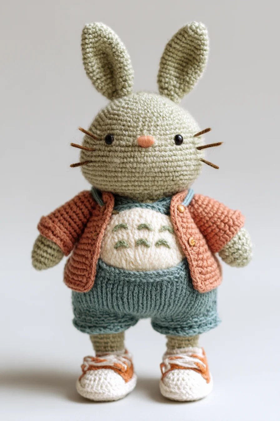 Amigurumi Crochet Bunny Plush Pattern — Cute Bunny Toy with Clothes