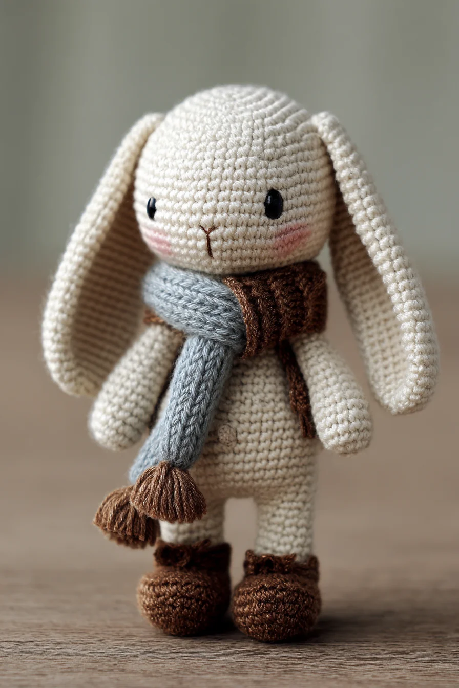 Amigurumi Crochet Bunny — Scarfed Bunny Plush Pattern