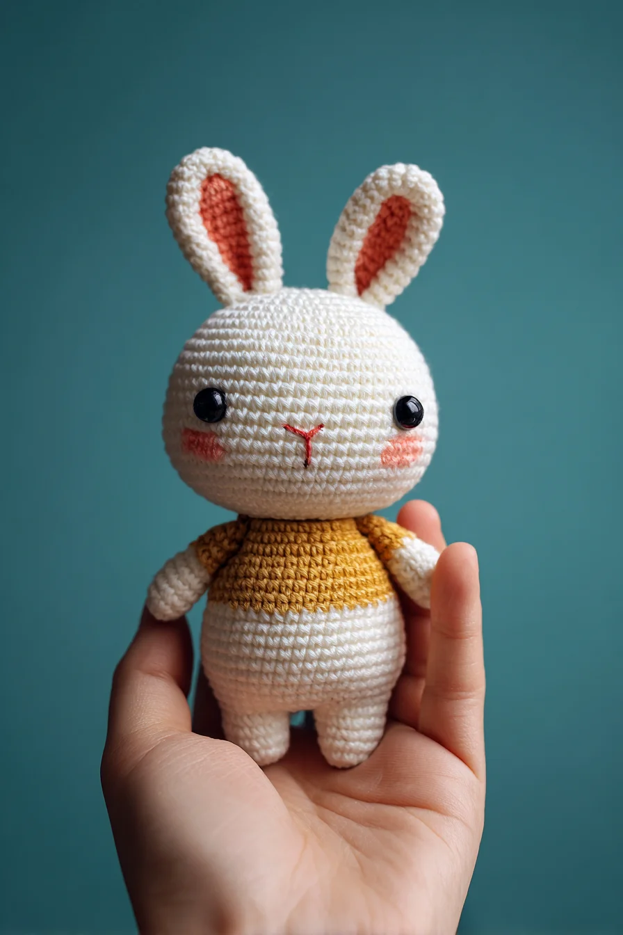 Amigurumi Crochet Bunny — Small Handheld Crochet Bunny Pattern