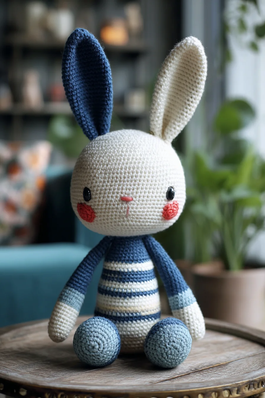 Amigurumi Crochet Bunny — Striped Soft Toy Pattern