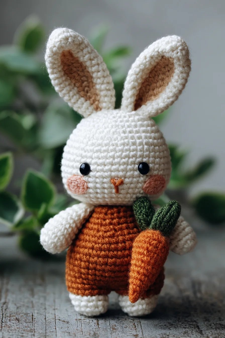 Amigurumi Crochet Bunny with Carrot — Cute Easy-Intermediate Plush Pattern