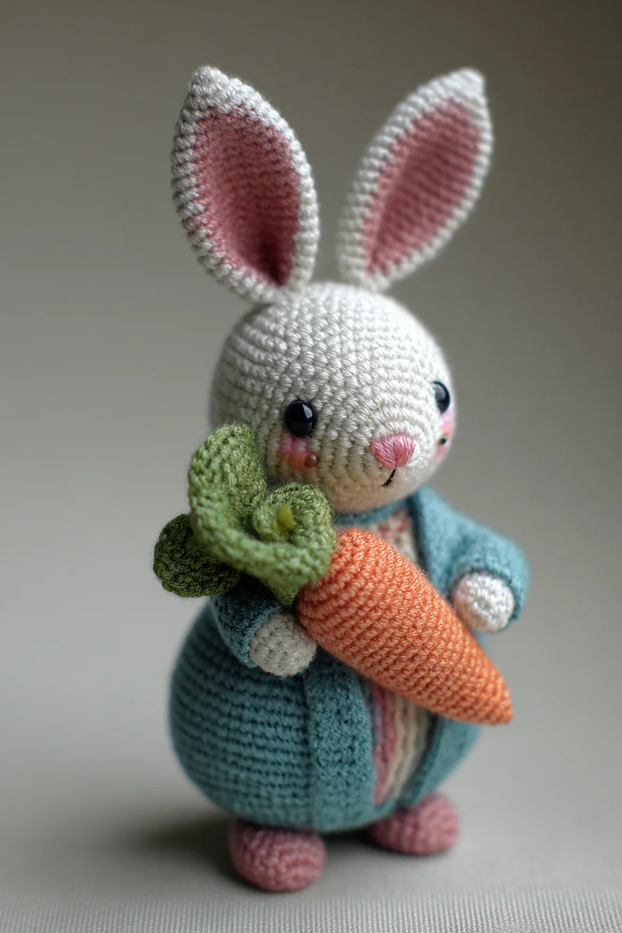 Amigurumi Crochet Bunny with Carrot — Easy/Intermediate Crochet Toy Pattern
