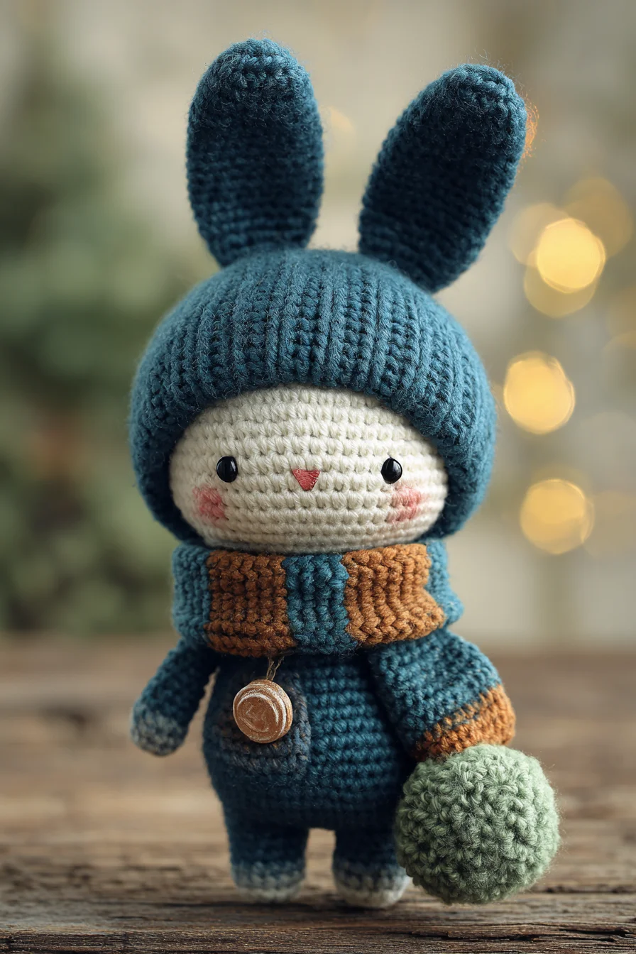 Amigurumi Crochet Bunny with Cozy Hat & Scarf — Cute Crochet Pattern