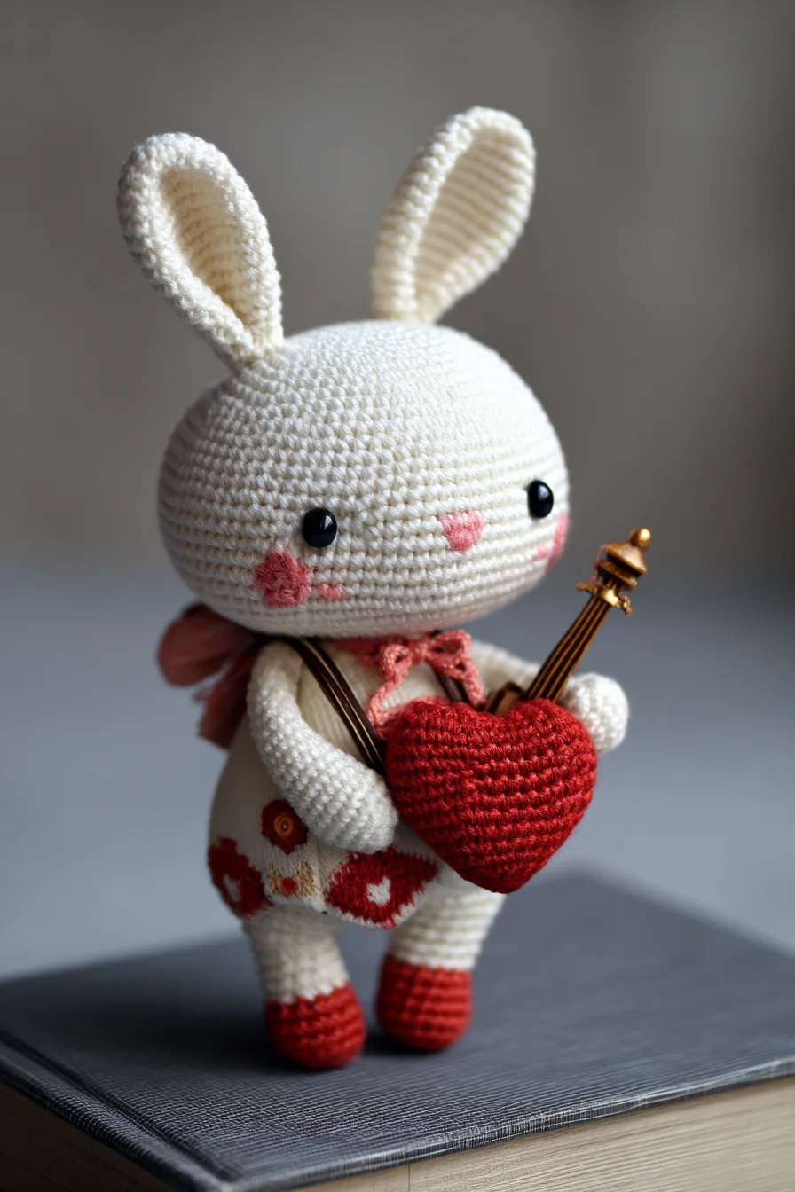 Amigurumi Crochet Bunny with Heart — Cute Toy Pattern