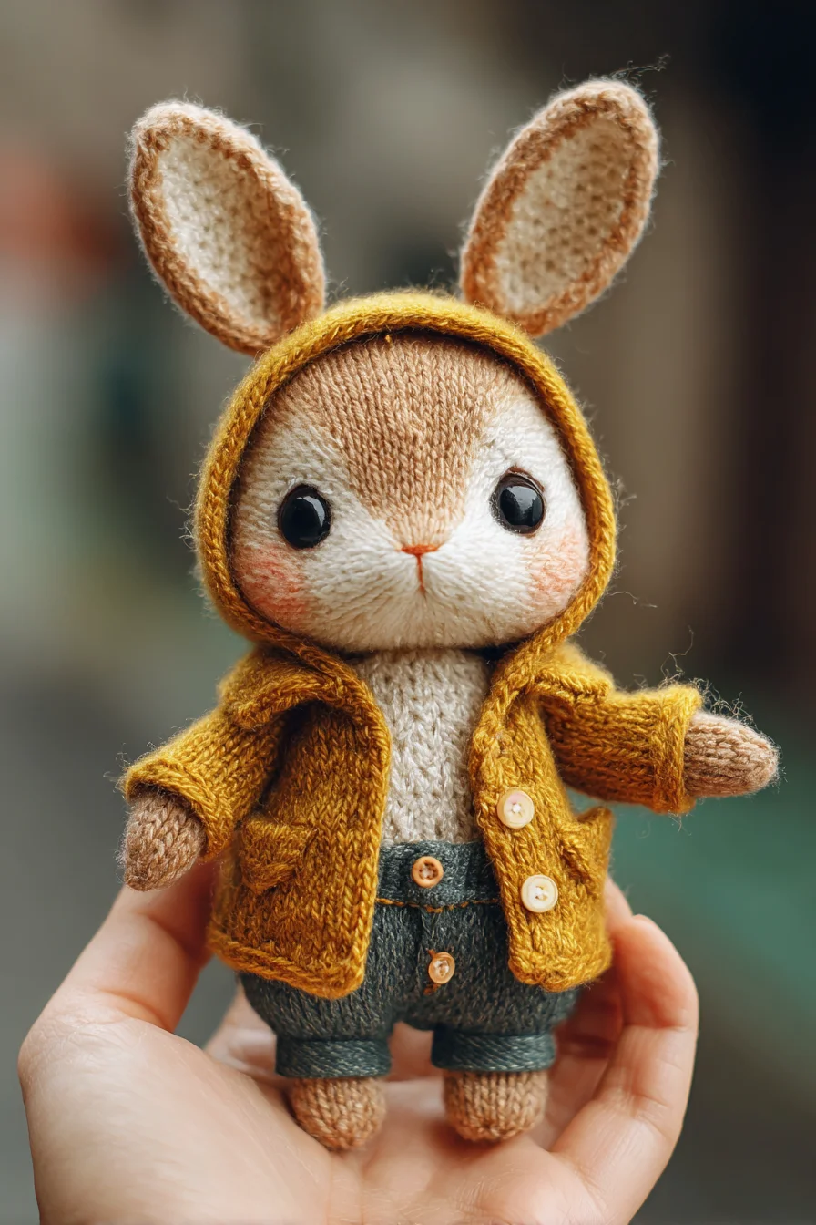 Amigurumi Crochet Bunny with Hooded Coat — Cute Small Animal Pattern