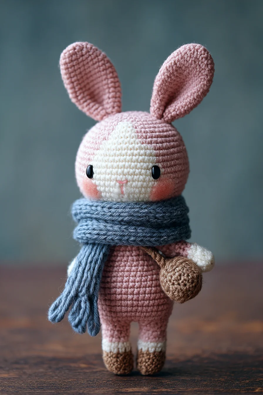 Amigurumi Crochet Bunny with Scarf — Cute Plush Toy Pattern (Easy–Intermediate)