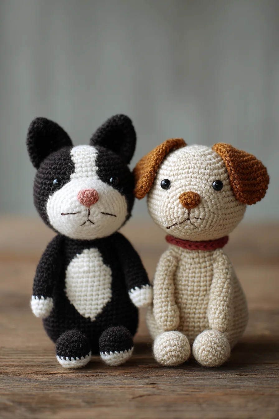 Amigurumi Crochet Cat & Dog Toy Pattern — Beginner-Friendly Plush