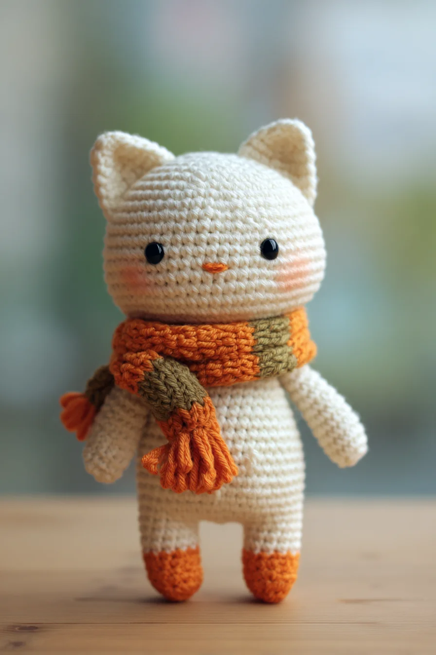 Amigurumi Crochet Cat Doll — Easy-Intermediate Kitten Pattern