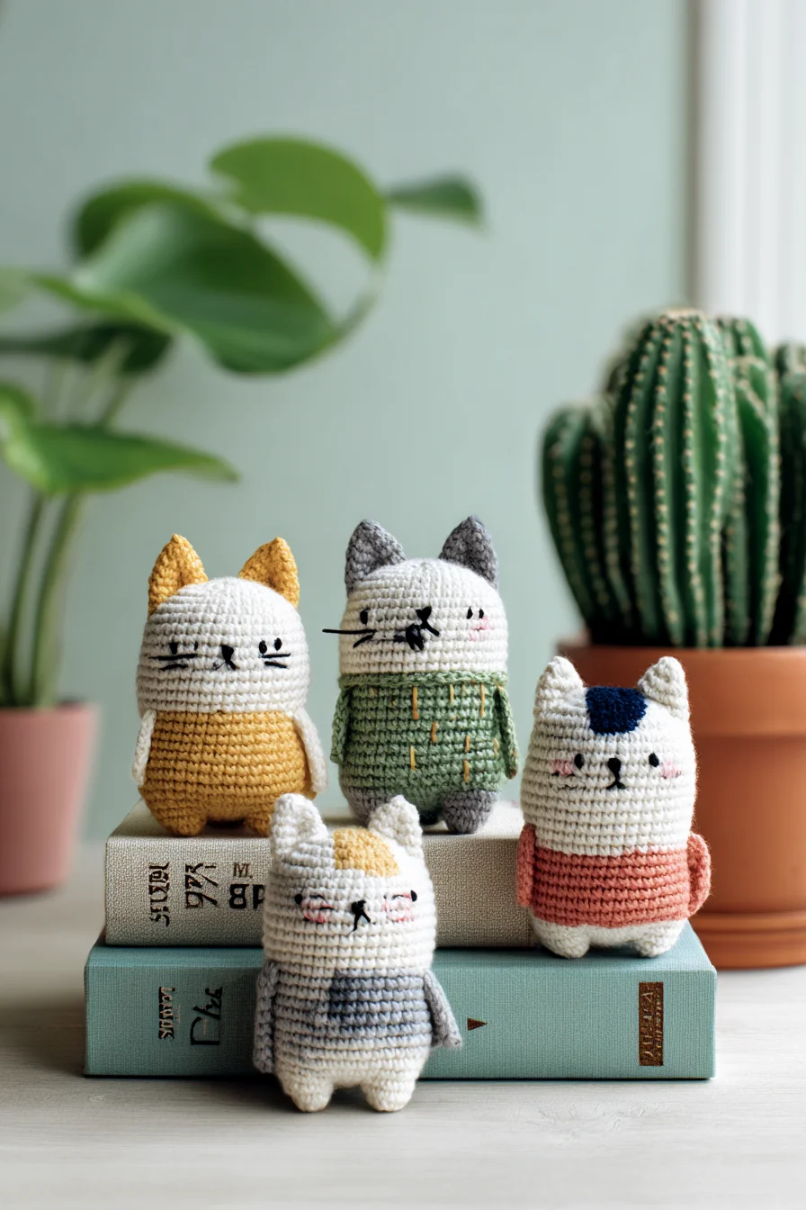Amigurumi Crochet Cat Pattern — Cute Mini Cats (DK/Worsted Yarn)